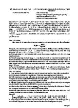Đề thi chính thức môn Hóa học - Kỳ thi chọn học sinh giỏi quốc gia THPT năm 2017 - Ngày thi thứ nhất